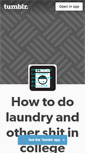 Mobile Screenshot of howtodolaundry.tumblr.com