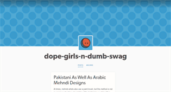 Desktop Screenshot of dope-girls-n-dumb-swag.tumblr.com