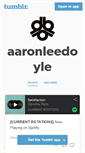 Mobile Screenshot of aaronleedoyle.tumblr.com