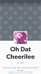 Mobile Screenshot of ohdatcheerilee.tumblr.com