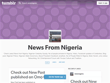 Tablet Screenshot of newsnigeria.tumblr.com