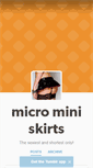 Mobile Screenshot of micro-mini-skirts.tumblr.com