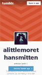 Mobile Screenshot of alittlemorethansmitten.tumblr.com