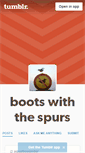 Mobile Screenshot of bootswiththespurs.tumblr.com