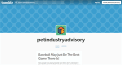 Desktop Screenshot of petindustryadvisory.tumblr.com