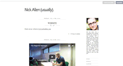 Desktop Screenshot of nickallen.tumblr.com