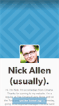 Mobile Screenshot of nickallen.tumblr.com