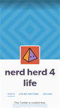 Mobile Screenshot of nerdherd4life.tumblr.com