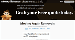 Desktop Screenshot of movingagainau.tumblr.com
