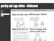 Tablet Screenshot of ethnicomm.tumblr.com