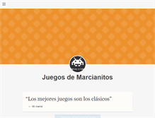 Tablet Screenshot of juegosdemarcianitos.tumblr.com
