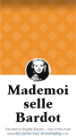 Mobile Screenshot of mademoisellebardot.tumblr.com