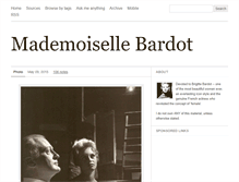 Tablet Screenshot of mademoisellebardot.tumblr.com