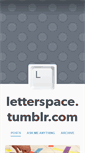 Mobile Screenshot of letterspace.tumblr.com