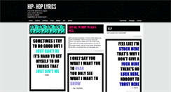 Desktop Screenshot of hip-hoplyrics.tumblr.com