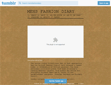 Tablet Screenshot of mensfashiondiary.tumblr.com