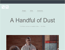 Tablet Screenshot of ahandfulofdust.tumblr.com