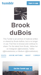 Mobile Screenshot of brookdubois.tumblr.com