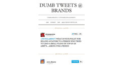 Desktop Screenshot of dumbtweetsatbrands.tumblr.com