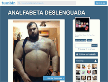 Tablet Screenshot of analfabetadeslenguada.tumblr.com