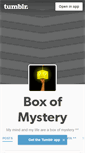 Mobile Screenshot of boxofmystery.tumblr.com