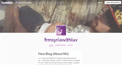 Desktop Screenshot of frmsyriawithluv.tumblr.com