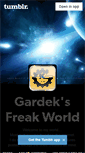 Mobile Screenshot of gardeksfreakworld.tumblr.com