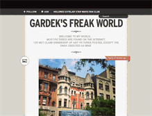 Tablet Screenshot of gardeksfreakworld.tumblr.com