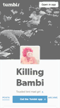 Mobile Screenshot of killingbambi.tumblr.com
