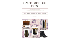 Desktop Screenshot of hauteoffthepress.tumblr.com