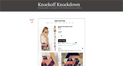 Desktop Screenshot of knockoffknockdown.tumblr.com