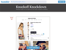 Tablet Screenshot of knockoffknockdown.tumblr.com