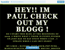 Tablet Screenshot of paulonlifeonlove.tumblr.com