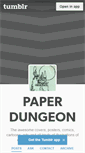 Mobile Screenshot of paperdungeon.tumblr.com