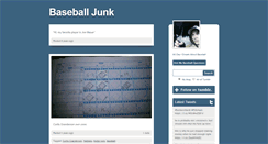 Desktop Screenshot of baseballjunk.tumblr.com