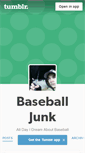 Mobile Screenshot of baseballjunk.tumblr.com