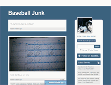 Tablet Screenshot of baseballjunk.tumblr.com