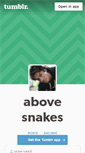 Mobile Screenshot of abovesnakes.tumblr.com