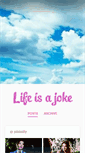 Mobile Screenshot of life-is-a-joke-x.tumblr.com