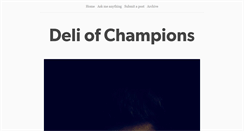 Desktop Screenshot of deliofchampions.tumblr.com