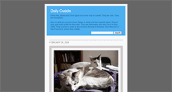 Desktop Screenshot of dailycuddle.tumblr.com