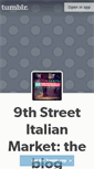 Mobile Screenshot of italianmarketphilly.tumblr.com