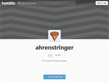 Tablet Screenshot of ahrenstringer.tumblr.com
