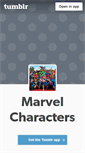 Mobile Screenshot of marveluniversecharacters.tumblr.com