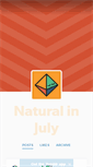 Mobile Screenshot of naturalinjuly.tumblr.com