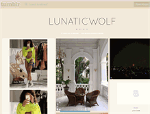 Tablet Screenshot of lunaticwolf.tumblr.com