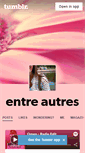 Mobile Screenshot of entre-autres.tumblr.com