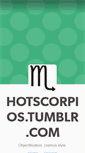 Mobile Screenshot of hotscorpios.tumblr.com
