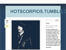 Tablet Screenshot of hotscorpios.tumblr.com