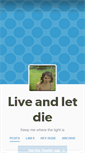 Mobile Screenshot of isaidliveandletdie.tumblr.com